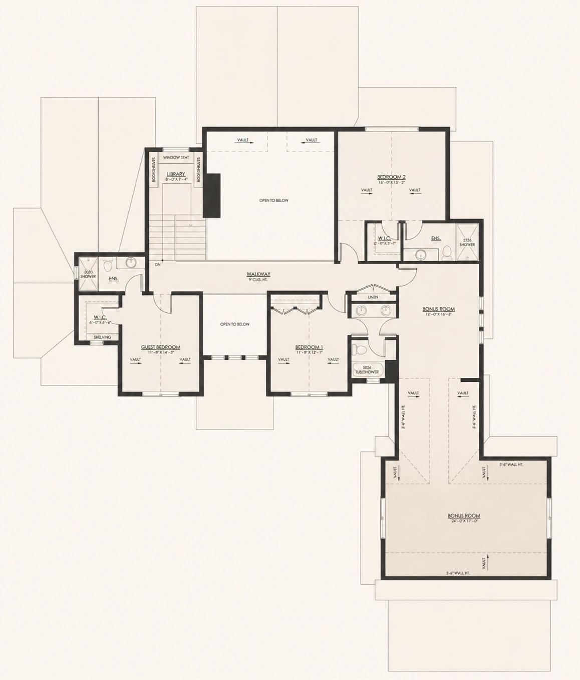 
                                        The Oyster Bluff
                                        second floor
                                        plan
                                    