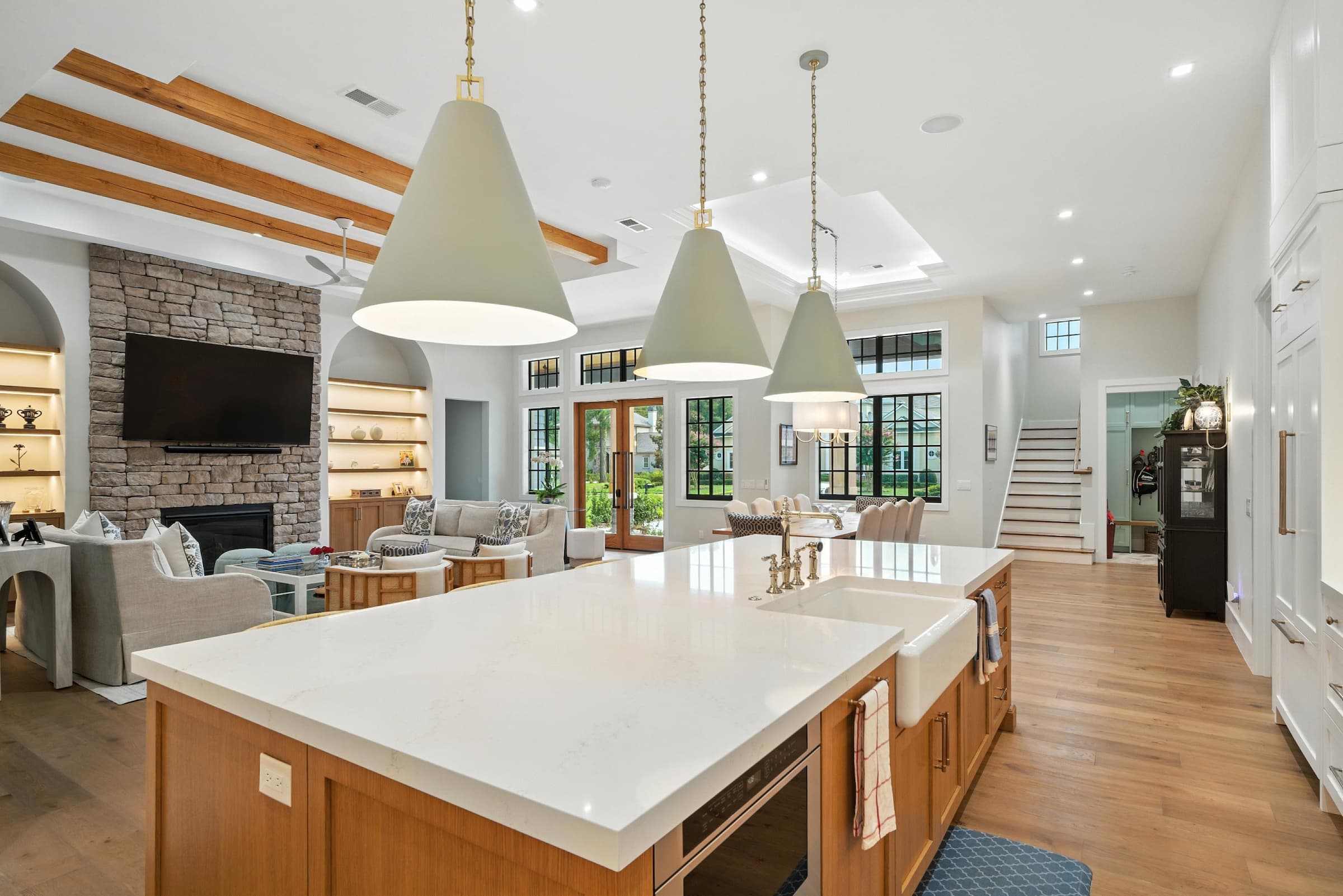 Coastal Craft completed kitchen and dining room