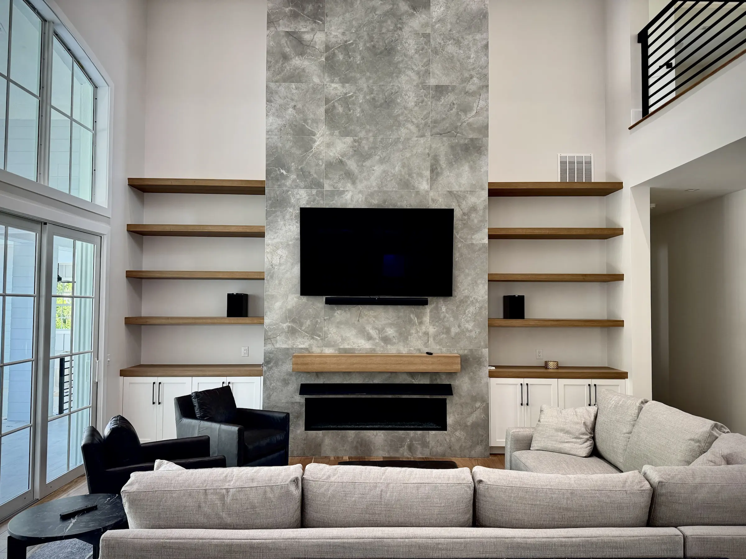 Lumina Luxe completed open-plan kitchen and living area