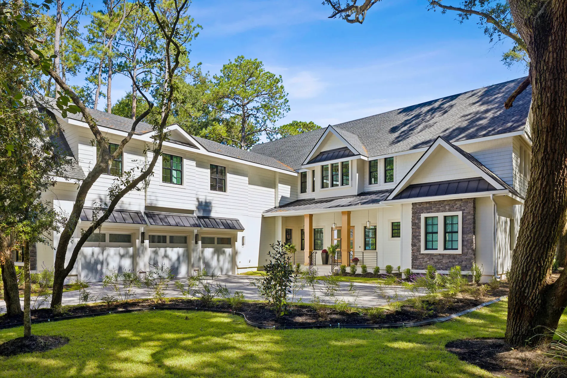 Timber & Tone completed front exterior and driveway
